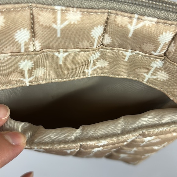 Lug Skipper Casual Travel Shoulder Pouch Orchard Print Crossbody Bag Sand Taupe - Picture 12 of 15